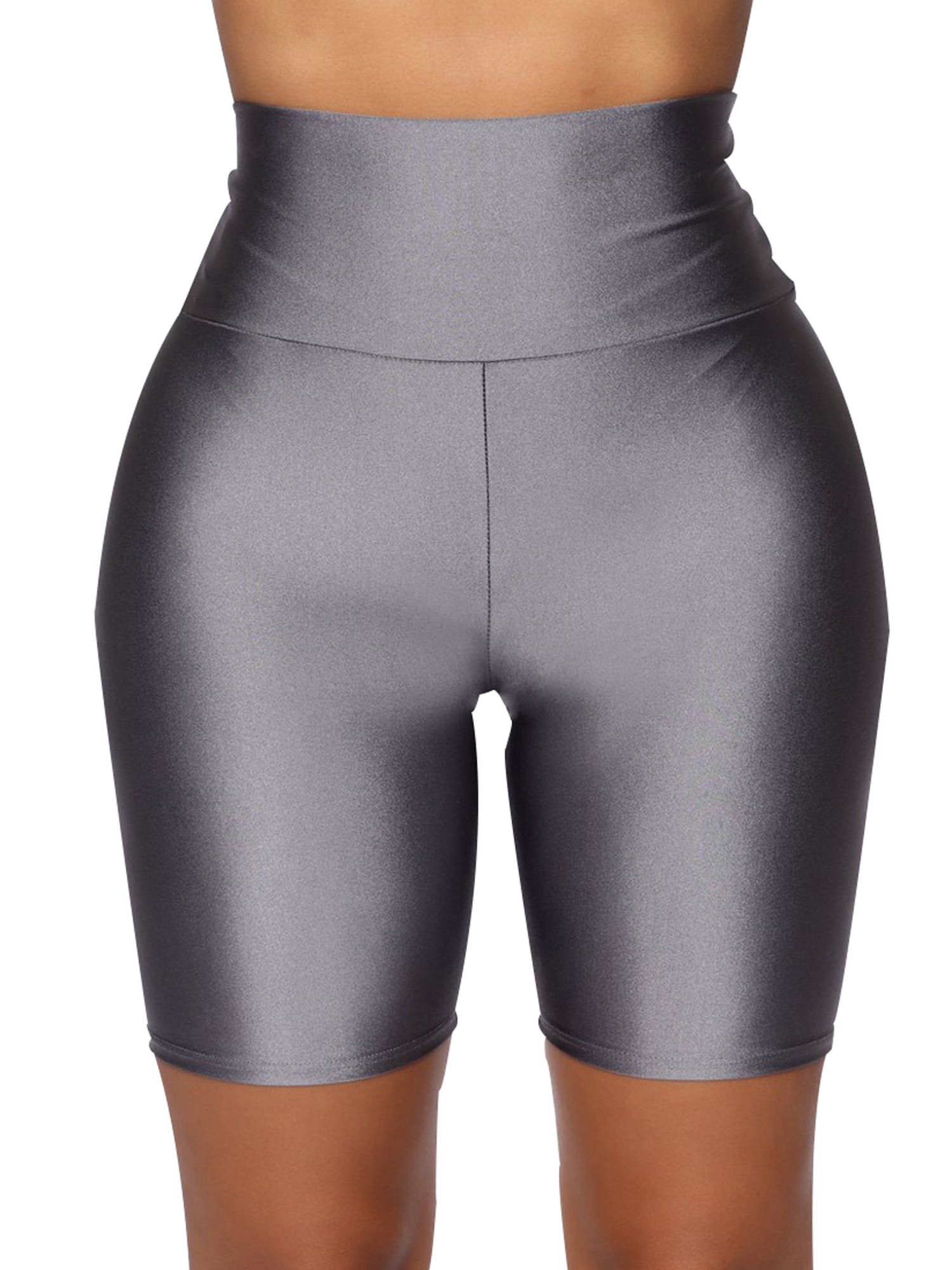 high waisted biker shorts walmart