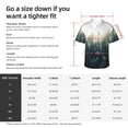 thumbnail image 3 of Foggy Forest Men'S 3d Print Casual Button Down Shirts, Novelty Hawaiian Short Sleeves M, 3 of 8
