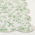 thumbnail image 6 of Mainstays Green Floral Faux Fur Scalloped Indoor Area Rug, 7 ft x 10 ft, 6 of 8