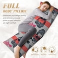 thumbnail image 4 of Body Pillow Cover - Soft Body Pillow Pillowcase, Artistic Pipe Skull Breathable Long Body Pillow Case Cover with Invisible Zipper 20x60in, 4 of 5