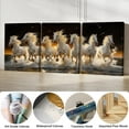 thumbnail image 4 of Hieng 3Pieces Animal Canvas Wall Art Decor Set Modern Giclee Artwork Painting Abstract Colorful Horses Wall Art for Living Room Home Decoration Unframed, 4 of 6