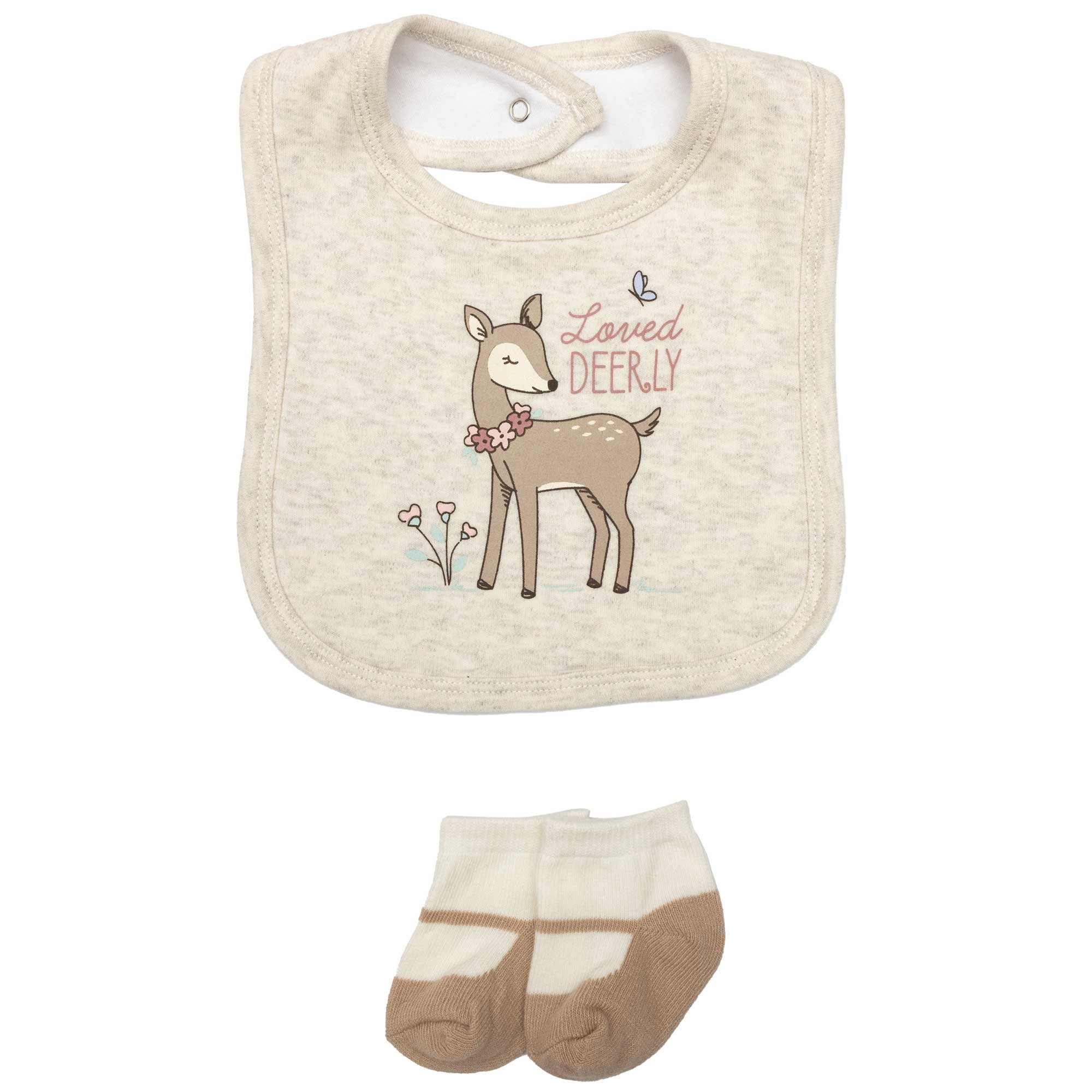 Hudson Baby Infant Girls Cotton Layette Set, Enchanted Forest, 0-3 Months