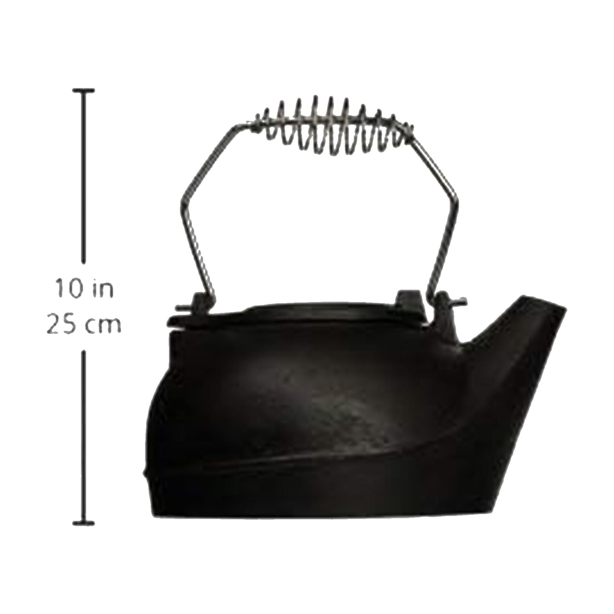 Panacea Fireplace Cast Iron Wood Stove Kettle Humidifier with Chrome Handle