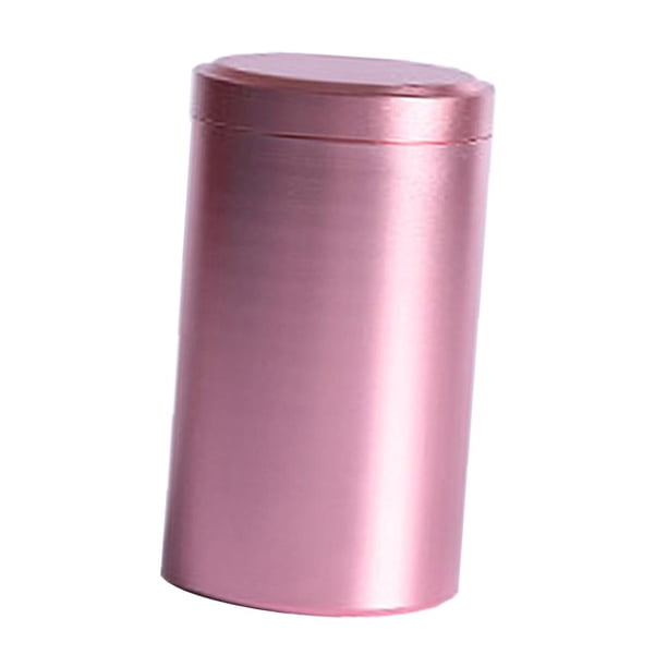 Aleación de Aluminio Sellada Hermética Té de Bote de Lata Azúcar Contenedor de Almacenamiento Caja Caja Lata - oro and rosa Salvador Latas del té para el té flojo