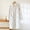 Beige, variant on Women's Solid Color Cotton Flannel Robe Long Bathrobe with Pockets Green XL
