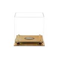 thumbnail image 2 of Deluxe Clear Acrylic Full Size Basketball Display Case with Gold Risers and Wood Floor (A001-GR), 2 of 7
