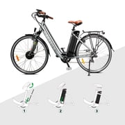 Yose Power 36V 17.4Ah Ebike Battery with charger,Silver Fish electric bicycle for 200W-900W,Electric Bike Bicycles Folding Bike Mountain Bike Pedelec bike(black color)