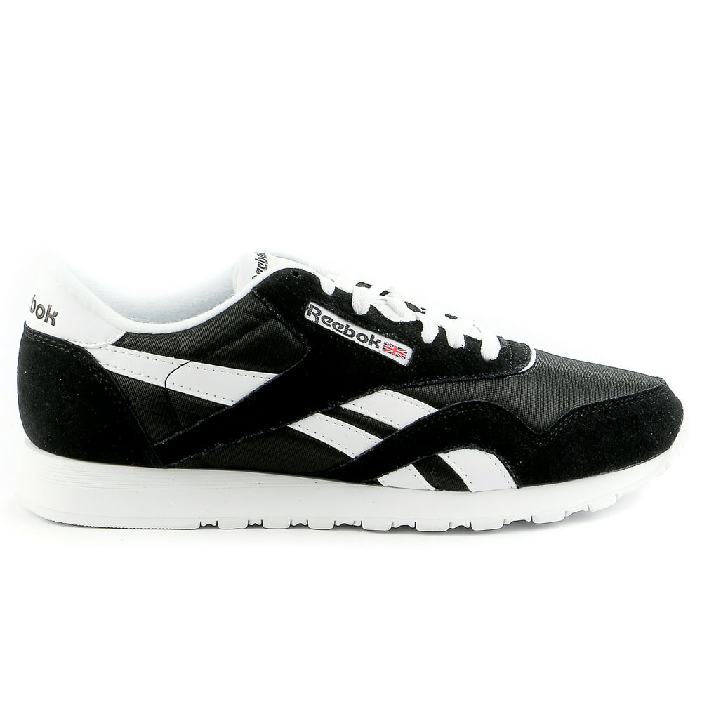 Reebok - Reebok Classic Nylon Running Shoe - Black/White - Mens ...