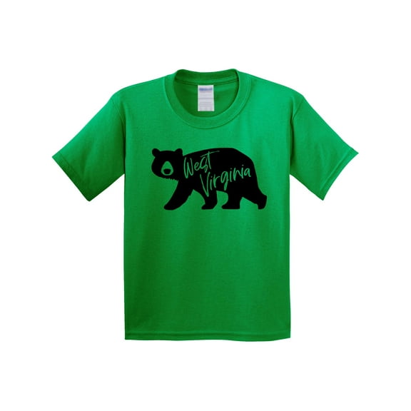 Inktastic West Virginia Black Bear Silhouette Youth T-Shirt