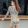 thumbnail image 5 of Sommelier Women's Long Sleeve Bodycon Dress Soft Stretchy For Everyday Wear And Special Occasions, 5 of 6