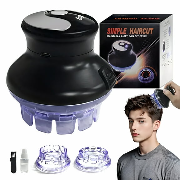 EXLEAF 2026 New Self-Service Haircut Round Head Hair Trimmer for Men Hair Clipper for Home,Barber,Travel,Personal Grooming