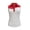 White/Red, variant on Monterey Club Women's West Contrast Block Sleeveless Golf Polo Shirt #2453