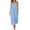 Light Blue, variant on Gingham Dress Women Loose Cozy Spaghetti Strap Pleated Midi Dresses Casual Summer Round Neck Beach Vacation Dress 2026 Green L