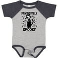 thumbnail image 3 of Inktastic Pawsitively Spooky Skeleton Cat with Ghosts and Crosses Boys or Girls Baby Bodysuit, 3 of 5