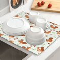 thumbnail image 6 of Goofa Dish Drying Mat Super Absorbent Drying Mat Large Dish Drying Mats for Kitchen Counter Easy Clean Dish Mat Kitchen Drying Mat 16" x 18" ( Squirrel Playing ), 6 of 6