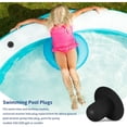 thumbnail image 4 of 4 Pack Pool Wall Plugs Replacement Parts Above Ground Pool Filter Pump Filter Hole Plug Compatible with Intex and Bestway (Black), 4 of 5