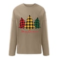 thumbnail image 4 of Chandail de Noël pour Femmes 2023 Imprimé Mode Manches Longues Confortable Respirant Chandail à Col Rond en Liquidation, 4 of 5