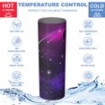 thumbnail image 5 of Galaxy 20oz Stainless Steel Skinny Tumbler – Vacuum Insulated Slim Travel Cup with Lid & Stainless Steel Straw, 360° Full Wrap Printed Tumbler for Home, Office & Outdoor Use, Starry, 5 of 6