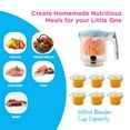 thumbnail image 4 of EVLA'S Baby Food Maker, Steamer, Blender, Baby Food Processor, Touch Screen, with 6 Reusable Food Pouches for Storage or Travel, Blue, 4 of 8