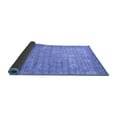 thumbnail image 2 of Ahgly Company Indoor Round Abstract Blue Contemporary Area Rugs, 7' Round, 2 of 4