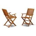 thumbnail image 1 of Pemberly Row Traditional Patio Dining Chairs in Natural Oil (Set of 2), 1 of 6