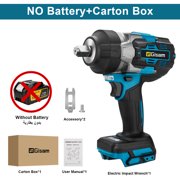 2800N.M Brushless Cordless Impact Wrench 1/2 Inch Electric Screwdriver Drill 18V