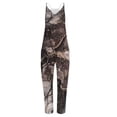 thumbnail image 3 of Don't Miss Out！ HIMIWAY Jumpsuits for Women Women's Jumpsuits Rompers & Overalls Women Casual Loose Sleeveless Jumpsuits Print Long Pant Romper Jumpsuit with Pockets Brown S, 3 of 4