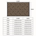 thumbnail image 4 of Masiis Outdoor Rugs 5'X8' Reversible Non-Slip Durable Polypropylene Mat for Patio Camping and RV Decor Waterproof Black & Brown, 4 of 7