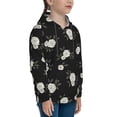 thumbnail image 3 of Lsque Rose Flowers Patten Youth Hoodie Sweatshirt Pullover with Kangaroo Pocket Boys and Girls Hoodie Warm Hoodie for Kids-X-Large, 3 of 6