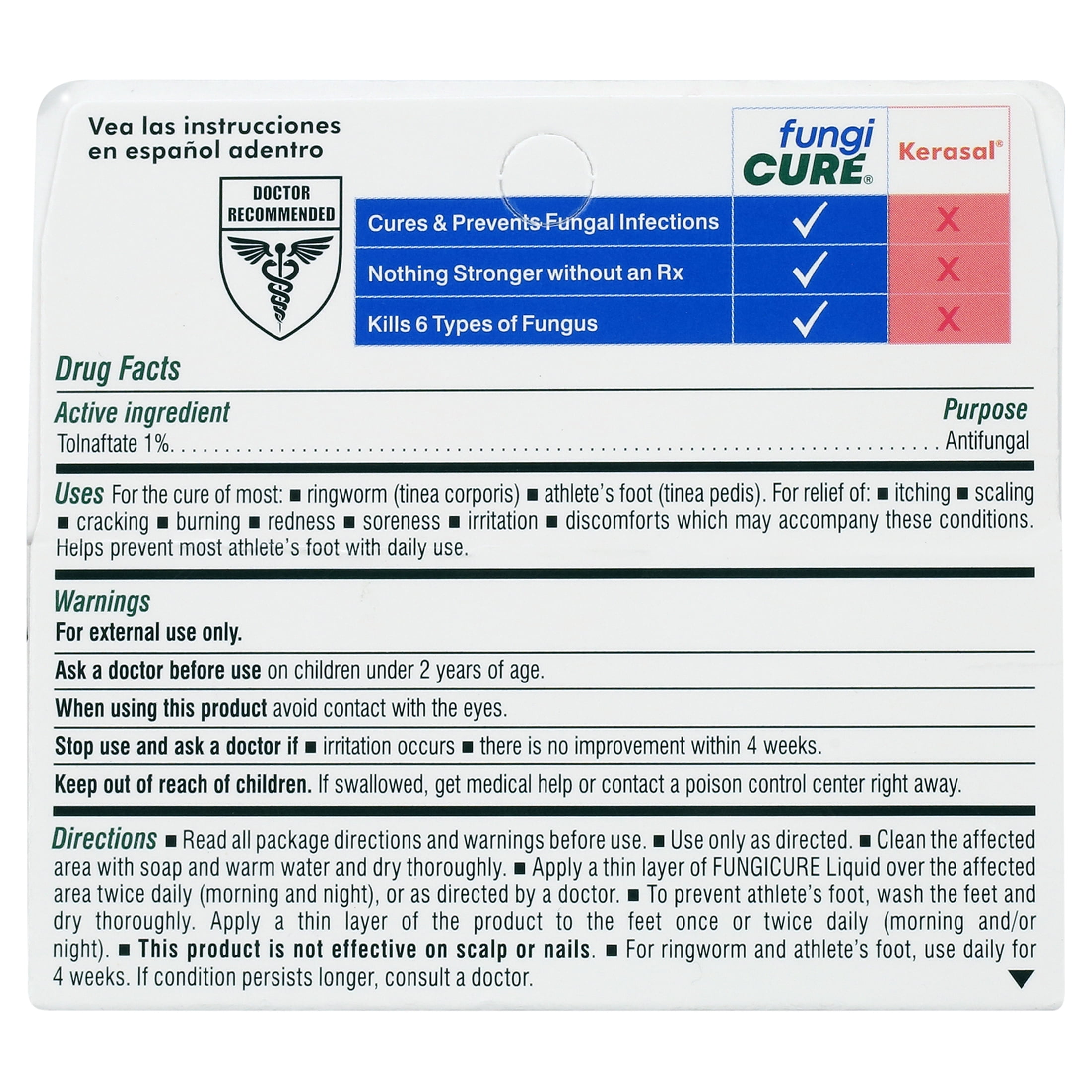 Fungicure Anti-Fungal Liquid - Nothing Stronger without an RX - Clinically Proven  - 1 fl oz