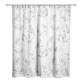 thumbnail image 2 of Creative Products Gray Bunny Sketch 71x74 Shower Curtain, 2 of 2