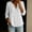 A1 White, variant on Gauze Tops for Women Empire Waist Peplum Tops Babydoll Shirts Boho Top Button Down Shirts Womens Tshirts Bohemian Shirts V Neck Loose Fit Shirts Gauze Shirts Buisness Work Tee Peasant Blouses