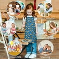 thumbnail image 6 of Cartoon Construction Vehicles Cones Kids Aprons for Girls and Boys,Adjustable Neck Strap Toddler Aprons for Kids Cooking Baking, 6 of 6