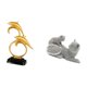 thumbnail image 5 of Figura de delfín,Colección de adornos de escritorio con figuras de delfines,Estatua decorativa moderna para el hogar,artesanías artísticas,Figura de escritorio,Estatua de gato,linda, 5 of 8