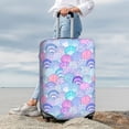 thumbnail image 3 of Lsque Watercolor Sea Shells 1 Printed Luggage Cover, Travel Luggage Protector,Scratch and Dirt Resistant, Fits 18-32 Inch Luggage - Small, 3 of 9