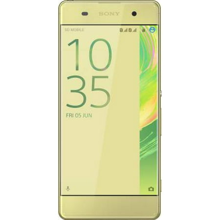 Sony Xperia XA DUAL SIM 16GB ROM + 2GB RAM (GSM ONLY | NO CDMA) Factory Unlocked 4G/LTE Smartphone (Lime Gold) - International Version
