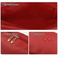 thumbnail image 4 of Unique Bargains 1 Pcs Makeup Bag Cosmetic Travel Bag Waterproof PU Leather Case Makeup Bag for Women S Size Red, 4 of 6