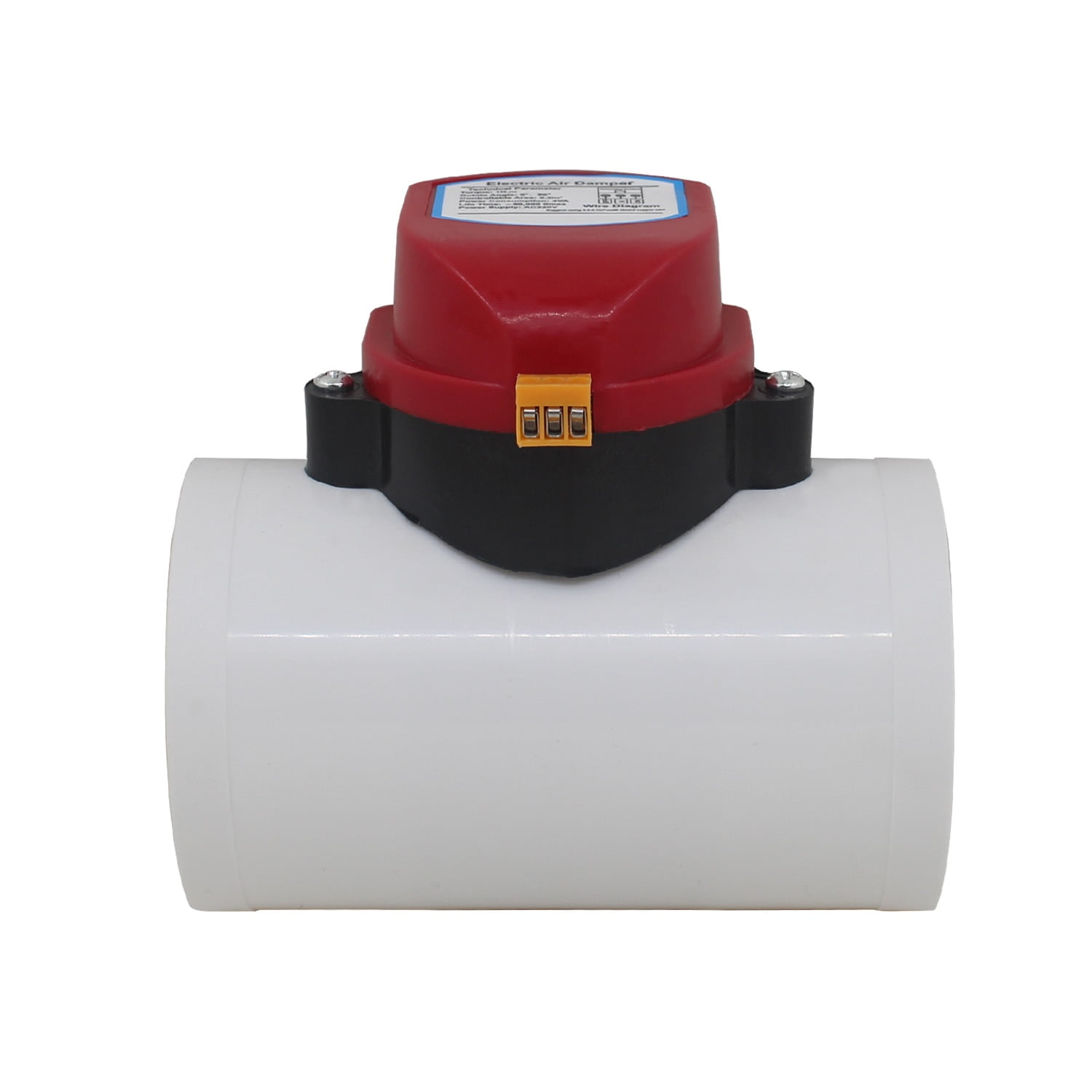 220V PVC Plastic HAVC Electric Damper Check Valve 75/110/160/200mm Air
