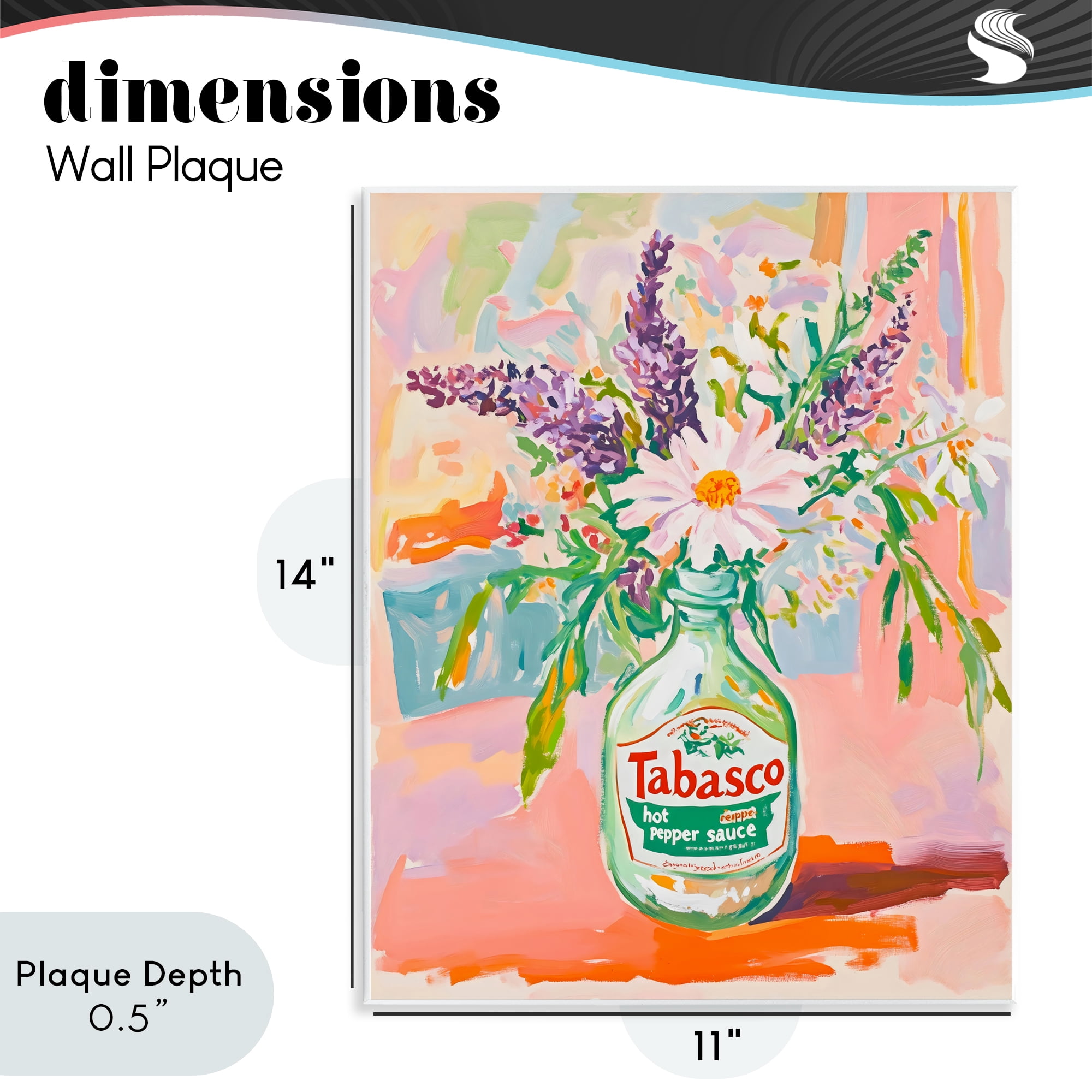 Stupell Industries Hot Sauce Bottle Bouquet Wall Plaque Art, design by The Prints Vibe