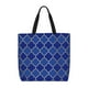 thumbnail image 1 of Easygdp Blue Gold Grid Lantern Shapes Bolsa Tote para Mujer, Bolso de Hombro para Trabajo, Playa, Viajes, Compras y Supermercado, 1 of 6
