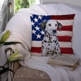 thumbnail image 3 of Carolines Treasures BB9708PW1414 Dalmatian Puppy Patriotic Fabric Decorative Pillow  14Hx14W multicolor, 3 of 4