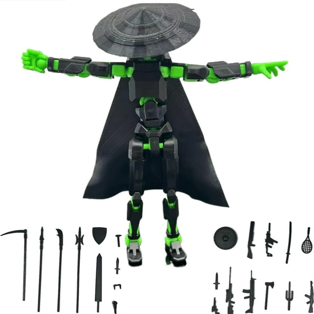 Mobile Doll Set, 3D Printed Titan Robot Mobile Doll, Posable Mobile Doll, Suitable For Collectors, Desktop Decoration