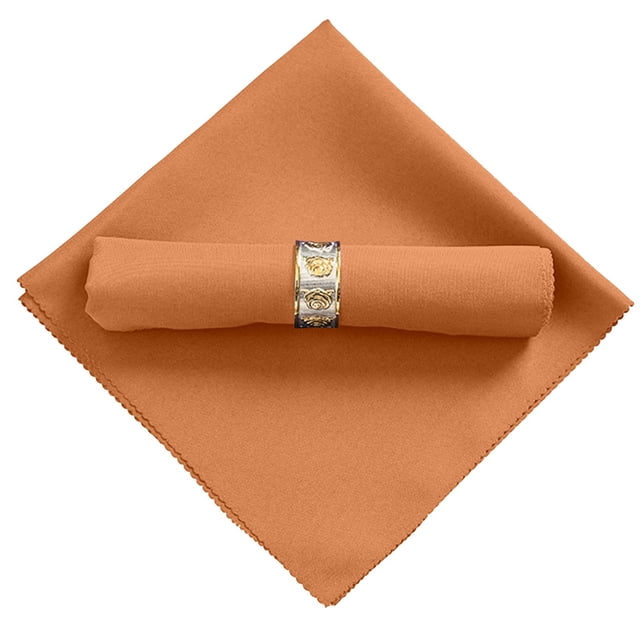 Cotton Cloth Napkins Set, 17X17 Inches Dinner Napkins for Wedding Holiday Party Table Decor, Rustic Style, Soft & Absorbent, Easy to Care, Perfect Gift, 6 Napkins