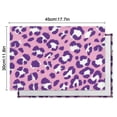thumbnail image 6 of Pink and Purple Of Leopard Print Summer Placemats Table Placemats Set Of 4-Linen Kitchen Washable Placemats Table Mats 11.8"x17.7"Non-Slip Heat Resistant, 6 of 6