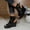 Black, variant on Cutout Wedge Ankle Boots for Ladies Fashion Open Toe Platform Booties with Adjustable Ankle Buckle Comfy Breathable Sandal Boots