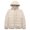 BEIGE, variant on Richie House Big Girls Beige Ruffled Placket Padding Jacket 8