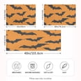 thumbnail image 4 of Dailycode Satin Pillow Case Queen Silk Pillow Cover for Hair and Skin Envelope Closure Retro Bats on Orange 20"x30", 4 of 9