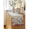 thumbnail image 5 of Table Runner 60 Inches Long for Kitchen Dining, Red Blue Flowers Dresser Scarf Farmhouse, Dining Table Decorations for Wedding/Parties, Spring Floral Farmhouse Botanical Rustic 13 x 60 In, 5 of 8