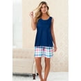 thumbnail image 2 of Dreams & Co. Plus Size Knit Sleep Tank, 2 of 5