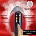 thumbnail image 5 of SALAV Deluxe DuoPress Steamer and Iron Station with Steam Levels and Digital Display, Red, 5 of 10